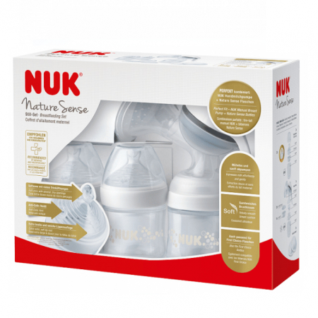 Pompa de san manuala cu accesorii Nuk Nature Sense 252131, Alb [8]