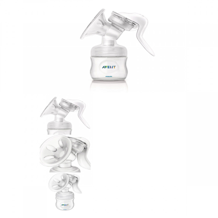 Pompa de san manuala Philips Avent Natural SCF330/20, Transparent [3]