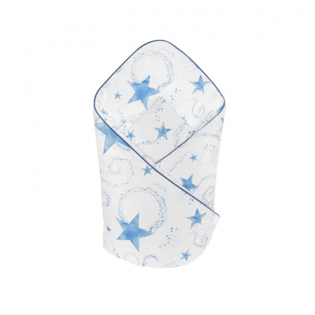 Paturici si pleduri bebelusi - Port bebe 75 x 75 cm Belisima Gwiazdeczki P02-0381, Alb