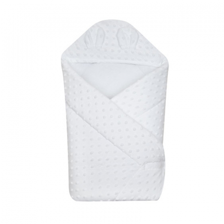 Paturici si pleduri bebelusi - Port bebe 75 x 80 cm DuetBaby 631-2Alb, Alb