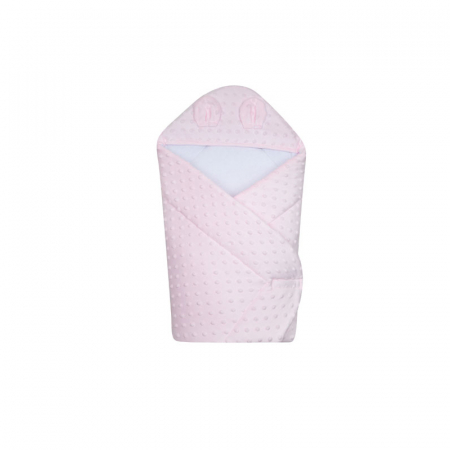 Paturici si pleduri bebelusi - Port bebe 75 x 80 cm DuetBaby 655R, Roz