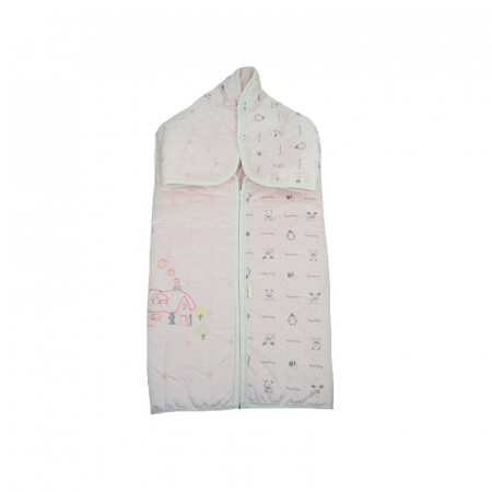 Paturici si pleduri bebelusi - Port-bebe 85 x 90 cm pentru Fete Bebelinna PBTY1-R, Roz