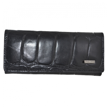 Port chei din piele 13 x 2 x 5 cm pentru dama Angela Moretti 231112N, Negru [0]