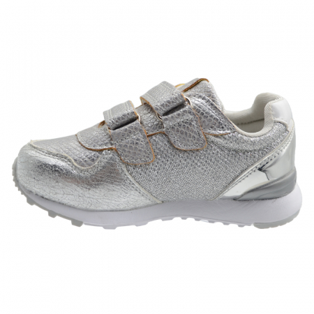Pantofi sport pentru fete American Club E26/19-25, Argintiu [1]