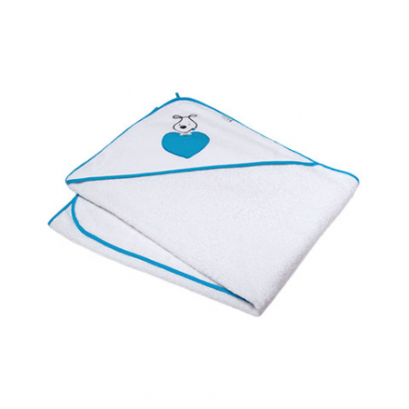 Prosoape - Prosop 100 x 100 cm cu gluga pentru bebelusi Ty i My PBG-A, Alb