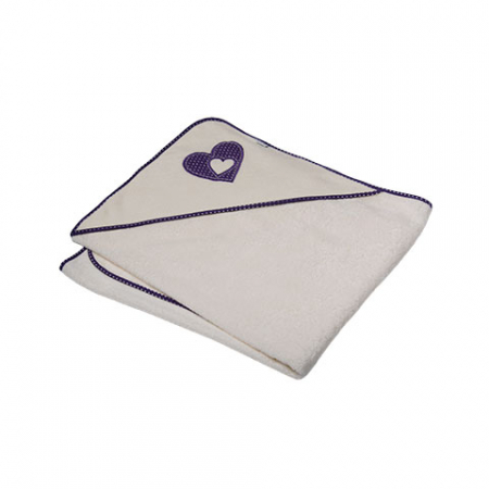 Prosoape - Prosop 100 x 100 cm cu gluga pentru bebelusi Ty i My PBG-HMV, Mov