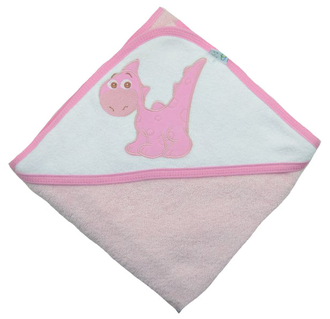 Prosoape - Prosop 100 x 100 cm cu gluga pentru bebelusi Ty i My PTM-R2, Roz