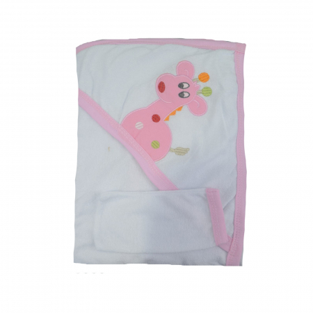 Prosoape - Prosop 100 x 72 cm cu gluga Mini Junior 100-40A, Alb
