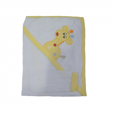 Prosoape - Prosop 100 x 72 cm cu gluga Mini Junior 100-41, Alb