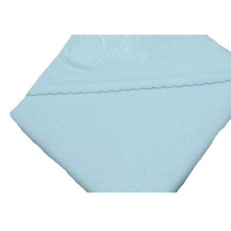 Prosop 80 x 80 cm cu gluga de baie Terjan 303-A, Alb [2]