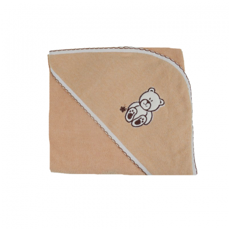Prosoape - Prosop 80 x 80 cm cu gluga de baie Terjan 303-BE1, Bej
