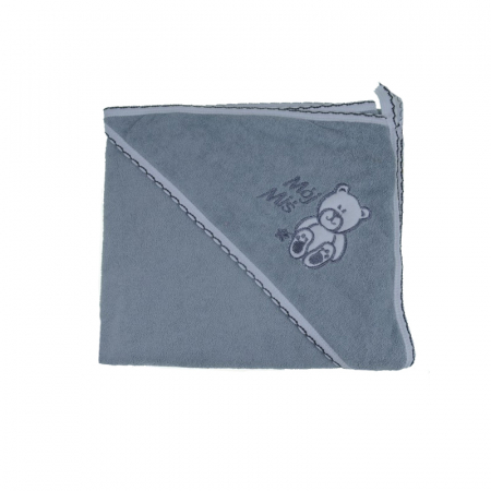 Prosoape - Prosop 80 x 80 cm cu gluga de baie Terjan 303-G, Gri