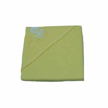 Prosoape - Prosop 80 x 80 cm cu gluga de baie Terjan 303-GA, Galben