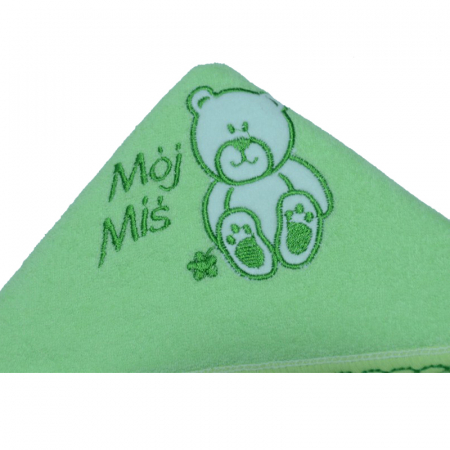 Prosop 80 x 80 cm cu gluga de baie Terjan 303-V, Verde [2]