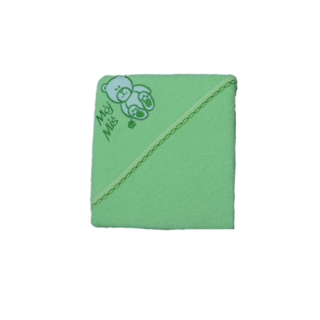Prosoape - Prosop 80 x 80 cm cu gluga de baie Terjan 303-V, Verde