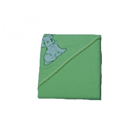 Prosoape - Prosop 80 x 80 cm cu gluga de baie Terjan 303-V1, Verde