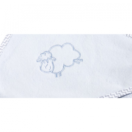 Prosop 80 x 80 cm cu gluga pentru bebelusi Sensillo 4155G, Gri [1]