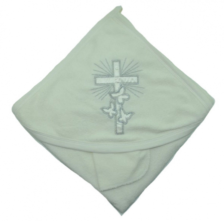 Prosoape - Prosop 80 x 90 cm cu gluga pentru bebelusi BABY LINE PBL1-C, Crem