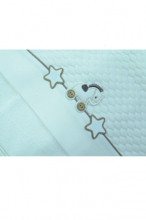 Prosop 85 x 85 cm cu gluga Bebelinna PBB16, Crem [1]