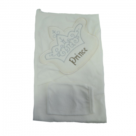 Prosoape - Prosop 90 x 80 cm cu gluga Babyline 9-508, Crem