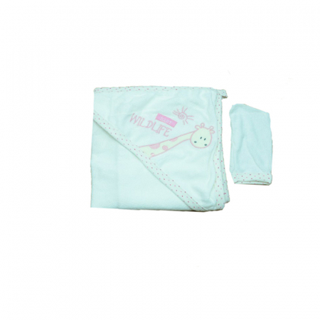 Prosoape - Prosop 90 x 80 cm cu gluga pentru bebelusi OEM PBBLY6-A, Alb