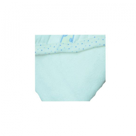 Prosop 90 x 80 cm cu gluga pentru bebelusi OEM PBBLY7-A, Alb [1]