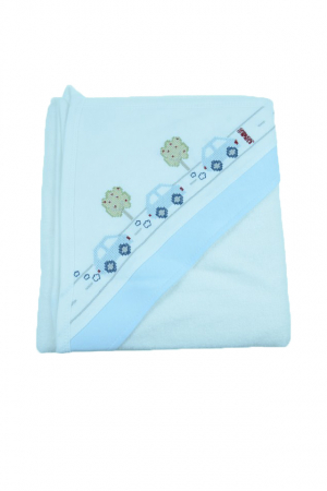 Prosoape - Prosop 90 x 80 cm cu gluga pentru bebelusi Gaye Bebe 910-1, Alb