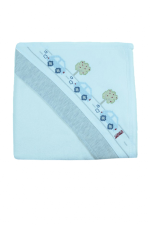 Prosoape - Prosop 90 x 80 cm cu gluga pentru bebelusi Gaye Bebe 910, Alb