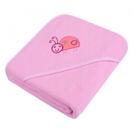 Prosoape - Prosop cu gluga pentru copii Duet Baby 608178, Roz
