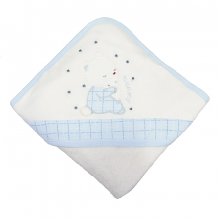 Prosoape - Prosop cu gluga 75 x 75 cm Tonton TNTN-1, Albastru