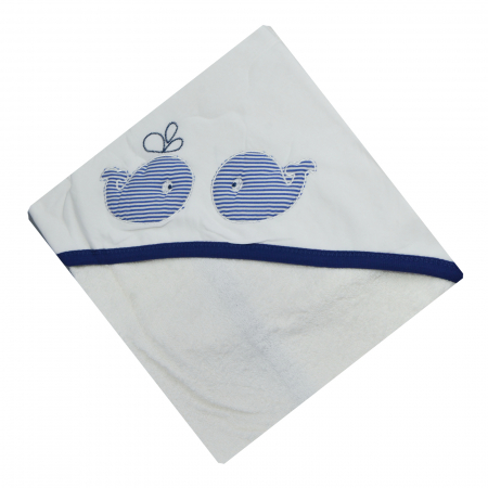 Prosoape - Prosop cu gluga 75 x 75 cm pentru baieti Mini Junior BBW-50, Albastru