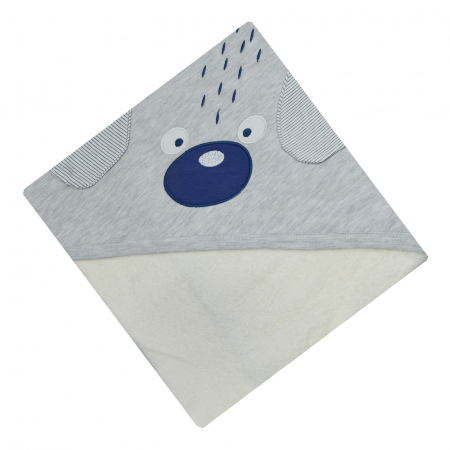 Prosoape - Prosop cu gluga 75 x 75 cm pentru baieti Mini Junior BBW-52, Gri