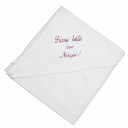 Prosoape - Prosop cu gluga 75 x 80 cm Confort Family P030623-2, Alb