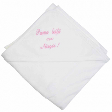 Prosoape - Prosop cu gluga 75 x 80 cm Confort Family P030623-3, Alb