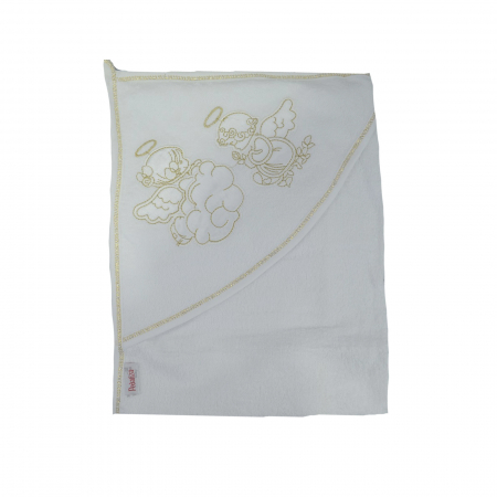 Prosoape - Prosop cu gluga 80 x 80 cm Mini Junior 908505_0 luni+, Alb