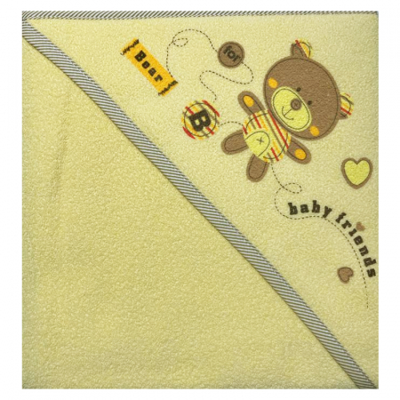 Prosoape - Prosop cu gluga pentru copii Duet Baby 608154-GL, Galben