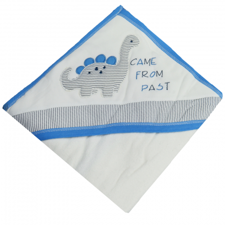 Prosoape - Prosop cu gluga 80 x 90 cm pentru baieti Mini Junior BBW-69, Albastru