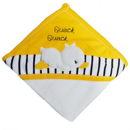 Prosoape - Prosop cu gluga 80 x 90 cm pentru copii Mini Junior BBW-63, Galben