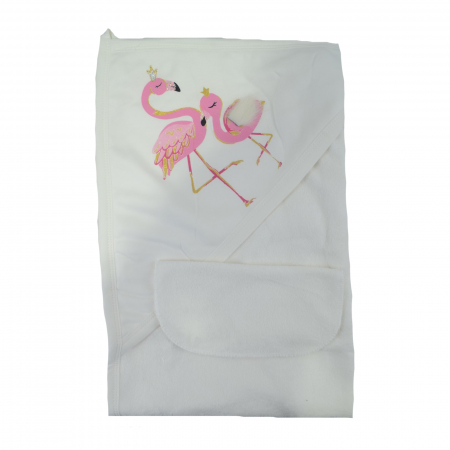 Prosoape - Prosop cu gluga 85 x 85 cm Babyline 9-612, Alb