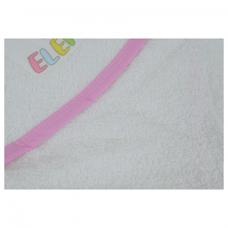 Prosop cu gluga 90 x 75 cm Mini Junior 90-55AB, Alb [2]