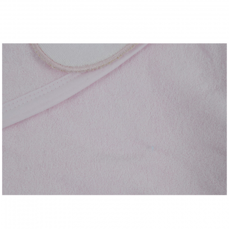 Prosop cu gluga 90 x 80 cm Babyline 9-510, Roz [3]