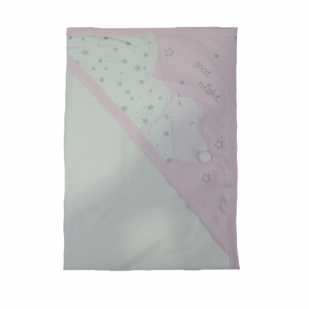 Prosoape - Prosop cu gluga 90 x 80 cm Mini Junior 90-58AB, Alb