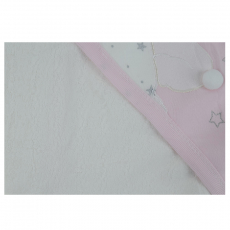 Prosop cu gluga 90 x 80 cm Mini Junior 90-58AB, Alb [1]