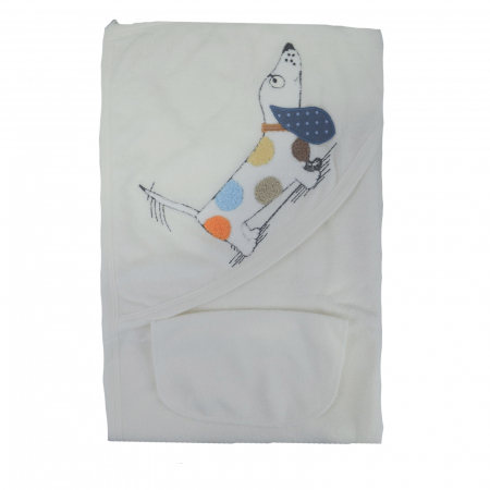Prosoape - Prosop cu gluga 90 x 85 cm Babyline 9-599, Alb