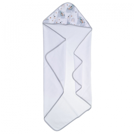 Prosoape - Prosop cu gluga din bumbac Thermofleet pentru copii Duet Baby 608505-ALLL, Alb