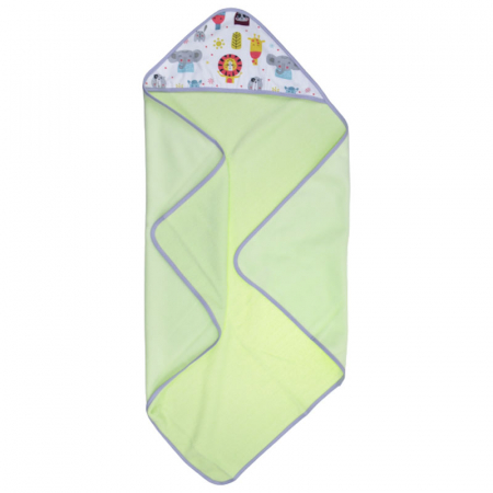 Prosoape - Prosop cu gluga din bumbac Thermofleet pentru copii Duet Baby 608505-V, Verde