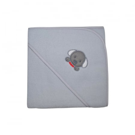 Prosop cu gluga din bumbac Thermofleet pentru copii, Mini Junior MJ3-060225, Gri [1]