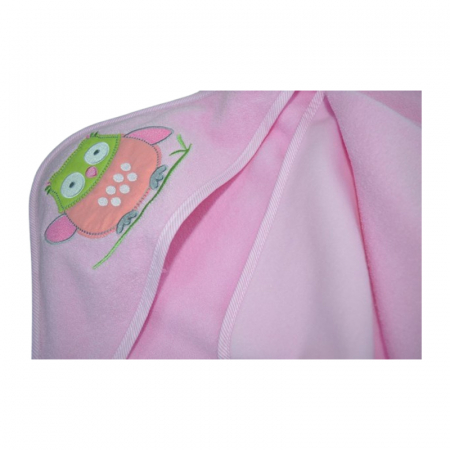 Prosop cu gluga din bumbac Thermofleet pentru copii, Mini Junior MJ6-060225, Roz [2]
