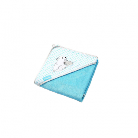 Prosoape - Prosop cu gluga pentru baieti 100 x 100 cm BabyOno 346/02, Albastru