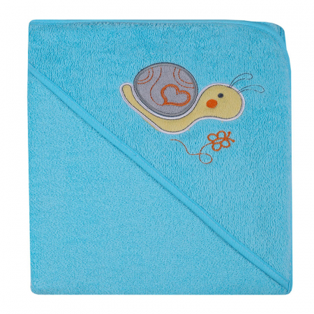 Prosoape - Prosop cu gluga pentru baieti 100 x 100 cm Mini Junior P5A10, Albastru
